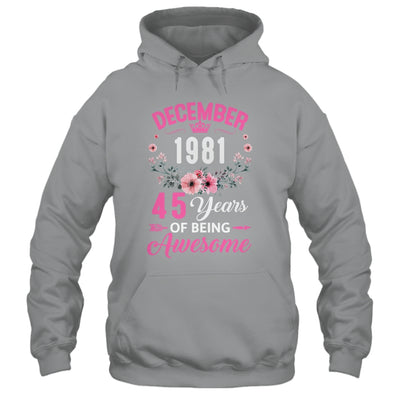 Awesome Since 1981 45 Years Old December 45th Birthday Women Shirt & Tank Top | teecentury