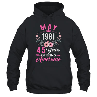 Awesome Since 1981 45 Years Old May 45th Birthday Women Shirt & Tank Top | teecentury