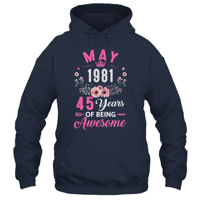Awesome Since 1981 45 Years Old May 45th Birthday Women Shirt & Tank Top | teecentury