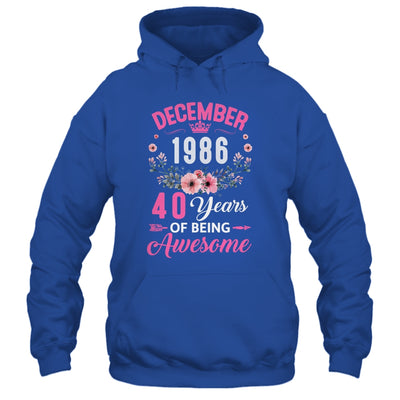 Awesome Since 1986 40 Years Old December 40th Birthday Women Shirt & Tank Top | teecentury