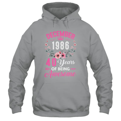 Awesome Since 1986 40 Years Old December 40th Birthday Women Shirt & Tank Top | teecentury