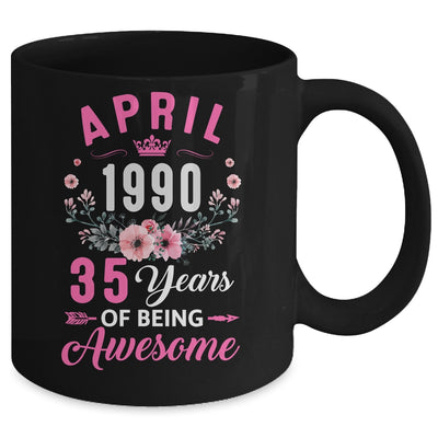 Awesome Since 1990 35 Years Old April 35th Birthday Women Mug | teecentury