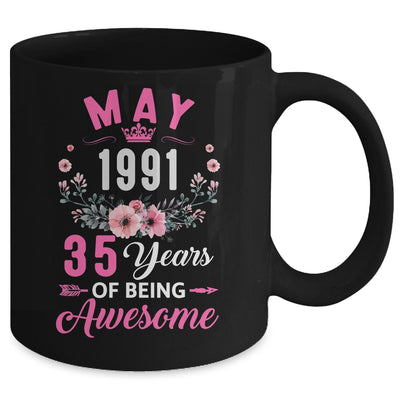 Awesome Since 1991 35 Years Old May 35th Birthday Women Mug | teecentury