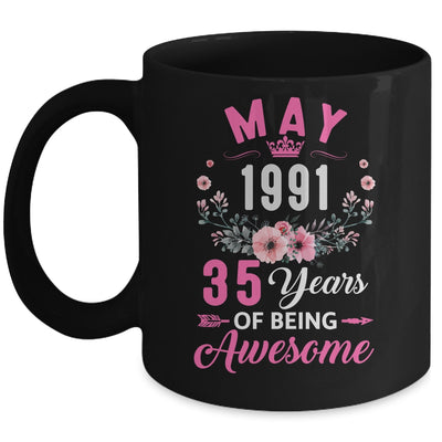 Awesome Since 1991 35 Years Old May 35th Birthday Women Mug | teecentury