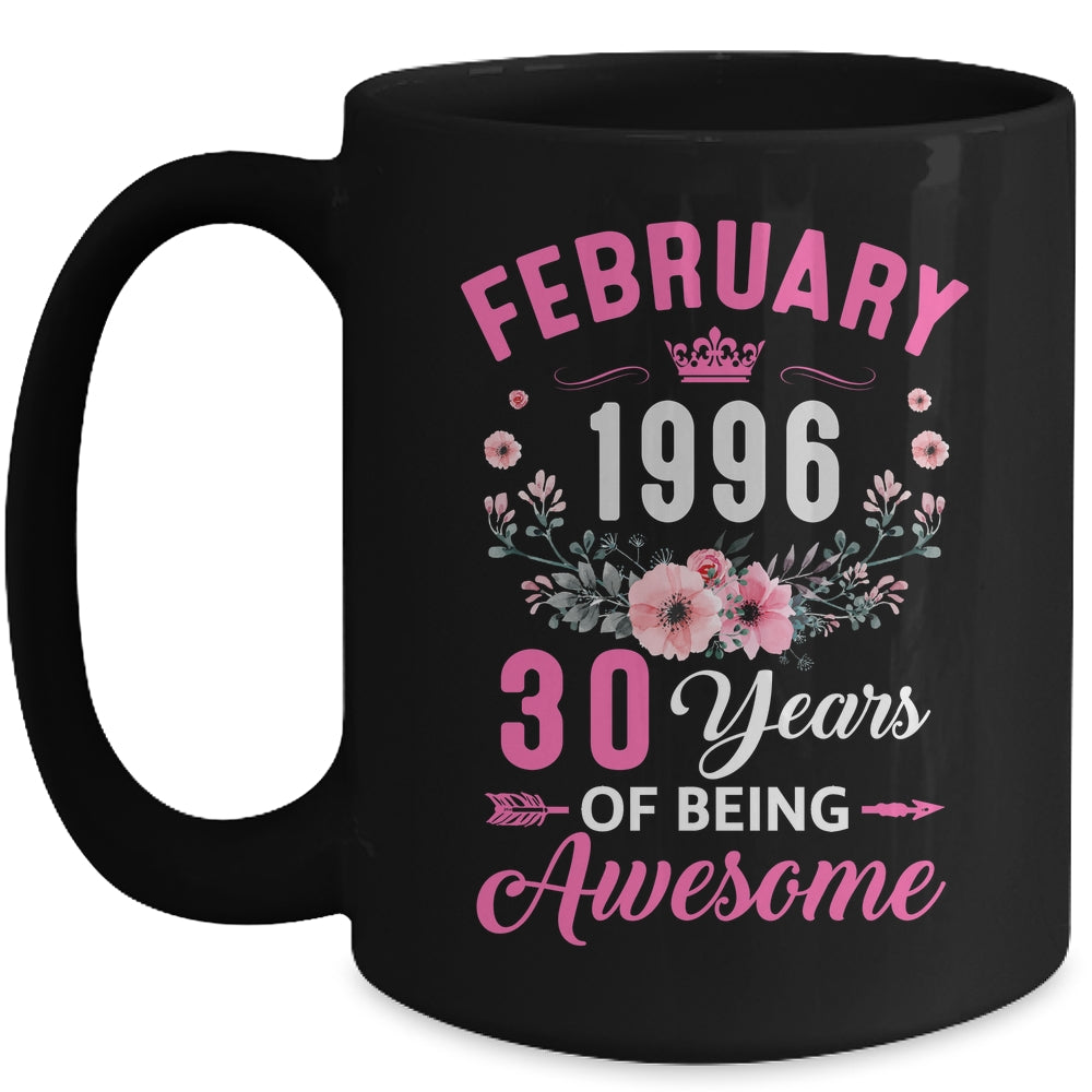 Awesome Since 1996 30 Years Old February 30th Birthday Women Mug | teecentury