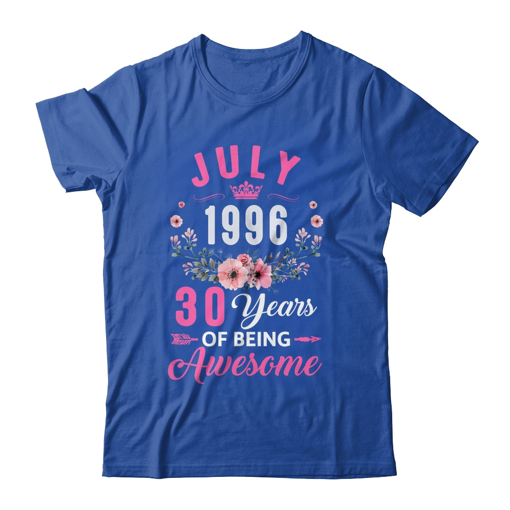 Awesome Since 1996 30 Years Old July 30th Birthday Women Shirt & Tank Top | teecentury