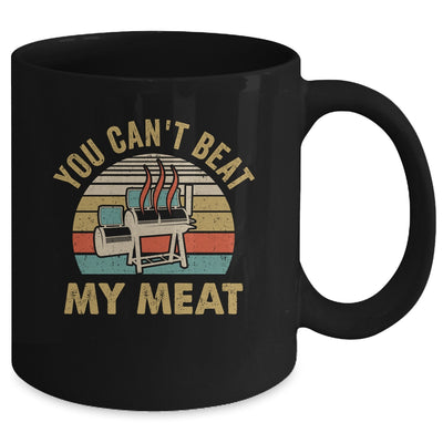 BBQ Grilling Smoking Funny Vintage You Can't Beat My Meat Mug | teecentury