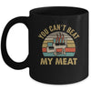 BBQ Grilling Smoking Funny Vintage You Can't Beat My Meat Mug | teecentury