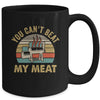 BBQ Grilling Smoking Funny Vintage You Can't Beat My Meat Mug | teecentury