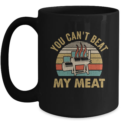 BBQ Grilling Smoking Funny Vintage You Can't Beat My Meat Mug | teecentury