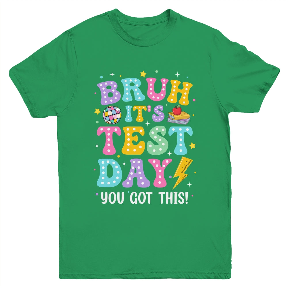 BRUH It's Test Day Rock The School Test Day Teacher Funny Youth Shirt | teecentury