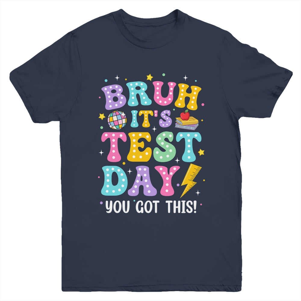 BRUH It's Test Day Rock The School Test Day Teacher Funny Youth Shirt | teecentury
