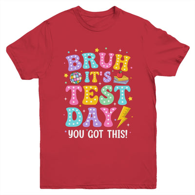 BRUH It's Test Day Rock The School Test Day Teacher Funny Youth Shirt | teecentury