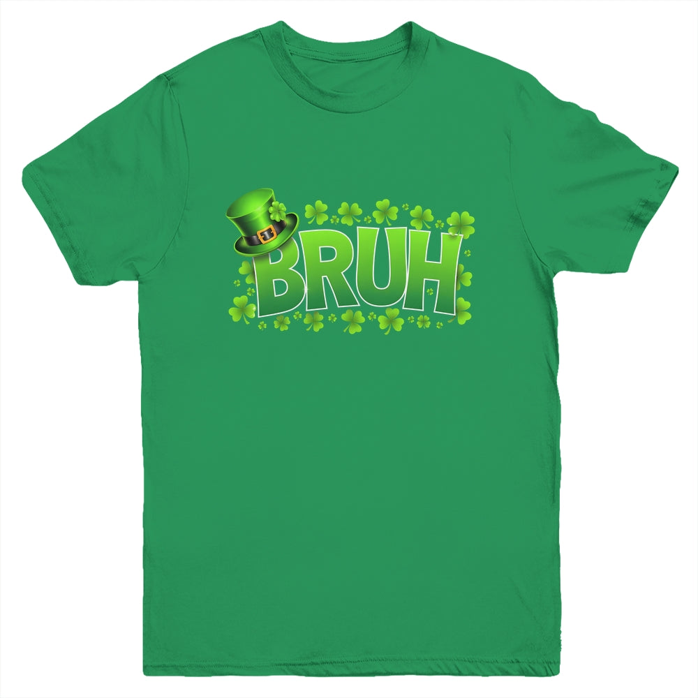 BRUH St Patricks Day Teens Boys Kids Saint Patricks Day Youth Shirt | teecentury