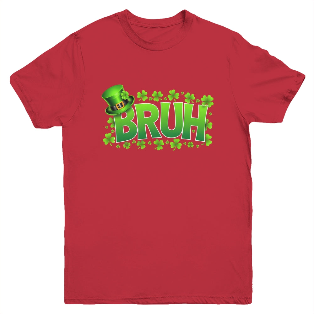 BRUH St Patricks Day Teens Boys Kids Saint Patricks Day Youth Shirt | teecentury