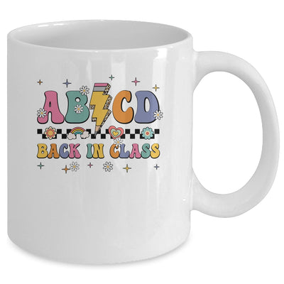 Back In Class ABCD Pencil Leopard Back To School Teachers Mug | teecentury
