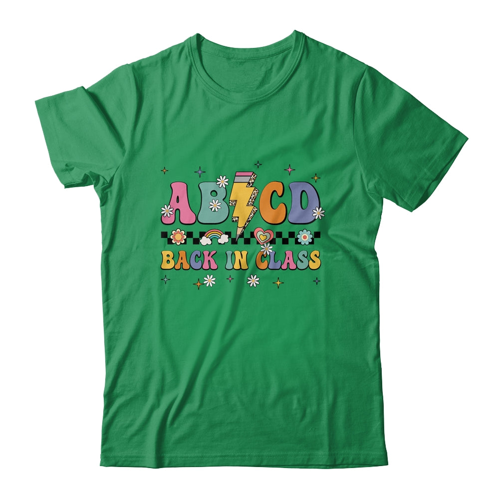 Back In Class ABCD Pencil Leopard Back To School Teachers Shirt & Hoodie | teecentury