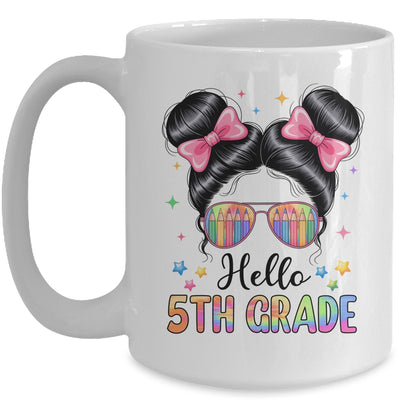 Back To School Coquette Bow Teacher Hello Fifth Grade Girls Mug | teecentury