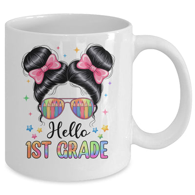 Back To School Coquette Bow Teacher Hello First Grade Girls Mug | teecentury