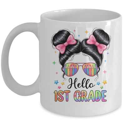 Back To School Coquette Bow Teacher Hello First Grade Girls Mug | teecentury