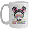 Back To School Coquette Bow Teacher Hello First Grade Girls Mug | teecentury