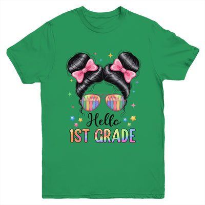Back To School Coquette Bow Teacher Hello First Grade Girls Youth Shirt | teecentury