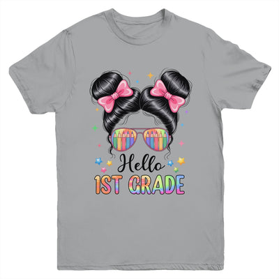 Back To School Coquette Bow Teacher Hello First Grade Girls Youth Shirt | teecentury