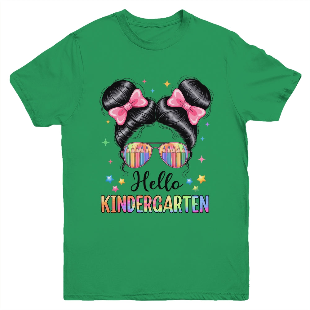 Back To School Coquette Bow Teacher Hello Kindergarten Girls Youth Shirt | teecentury