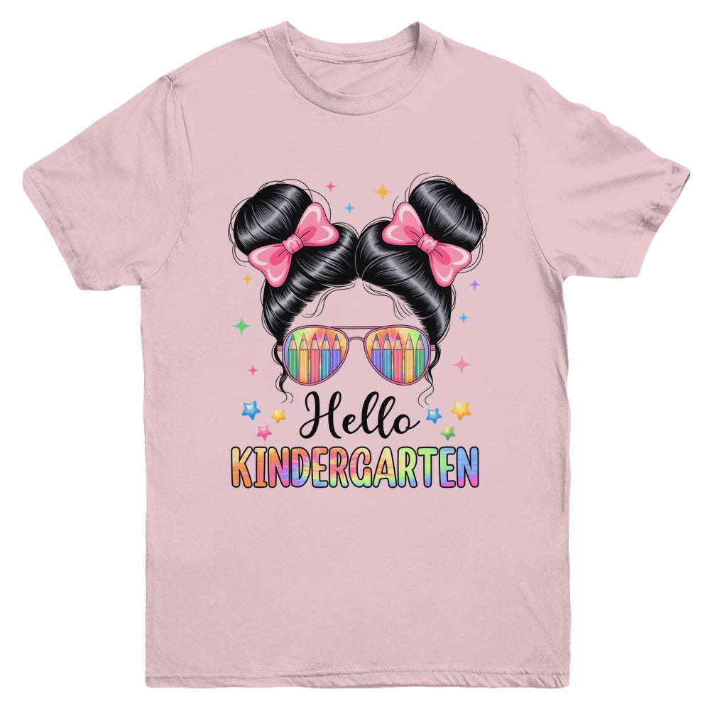 Back To School Coquette Bow Teacher Hello Kindergarten Girls Youth Shirt | teecentury