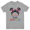 Back To School Coquette Bow Teacher Hello Kindergarten Girls Youth Shirt | teecentury