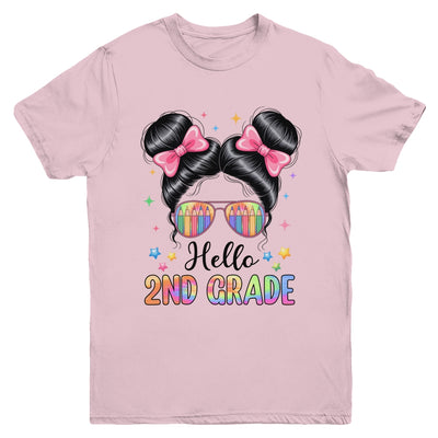 Back To School Coquette Bow Teacher Hello Second Grade Girls Youth Shirt | teecentury