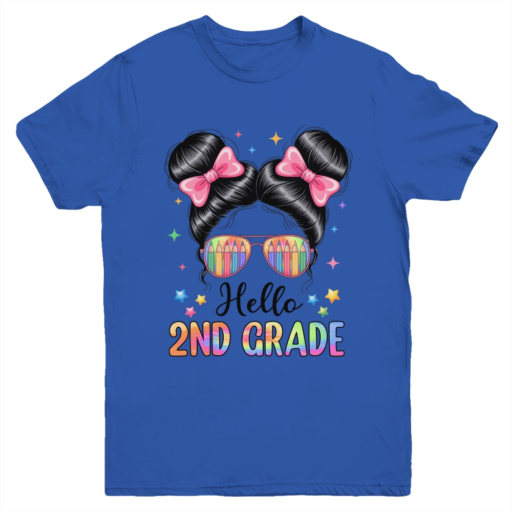 Back To School Coquette Bow Teacher Hello Second Grade Girls Youth Shirt | teecentury