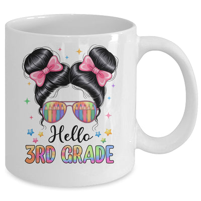 Back To School Coquette Bow Teacher Hello Third Grade Girls Mug | teecentury