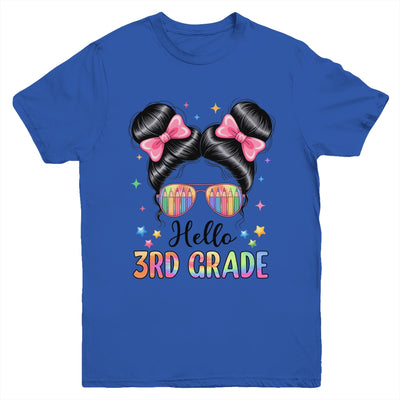 Back To School Coquette Bow Teacher Hello Third Grade Girls Youth Shirt | teecentury