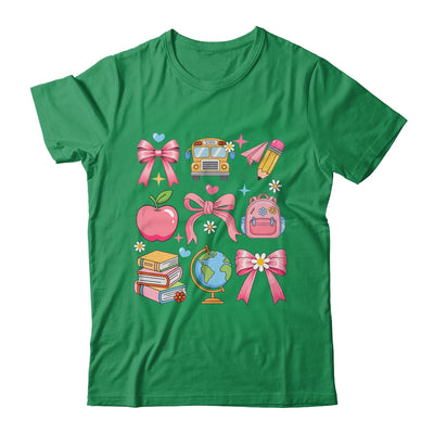Back To School Coquette Teacher Women Girl Kindergarten PreK Shirt & Hoodie | teecentury