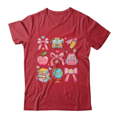 Back To School Coquette Teacher Women Girl Kindergarten PreK Shirt & Hoodie | teecentury