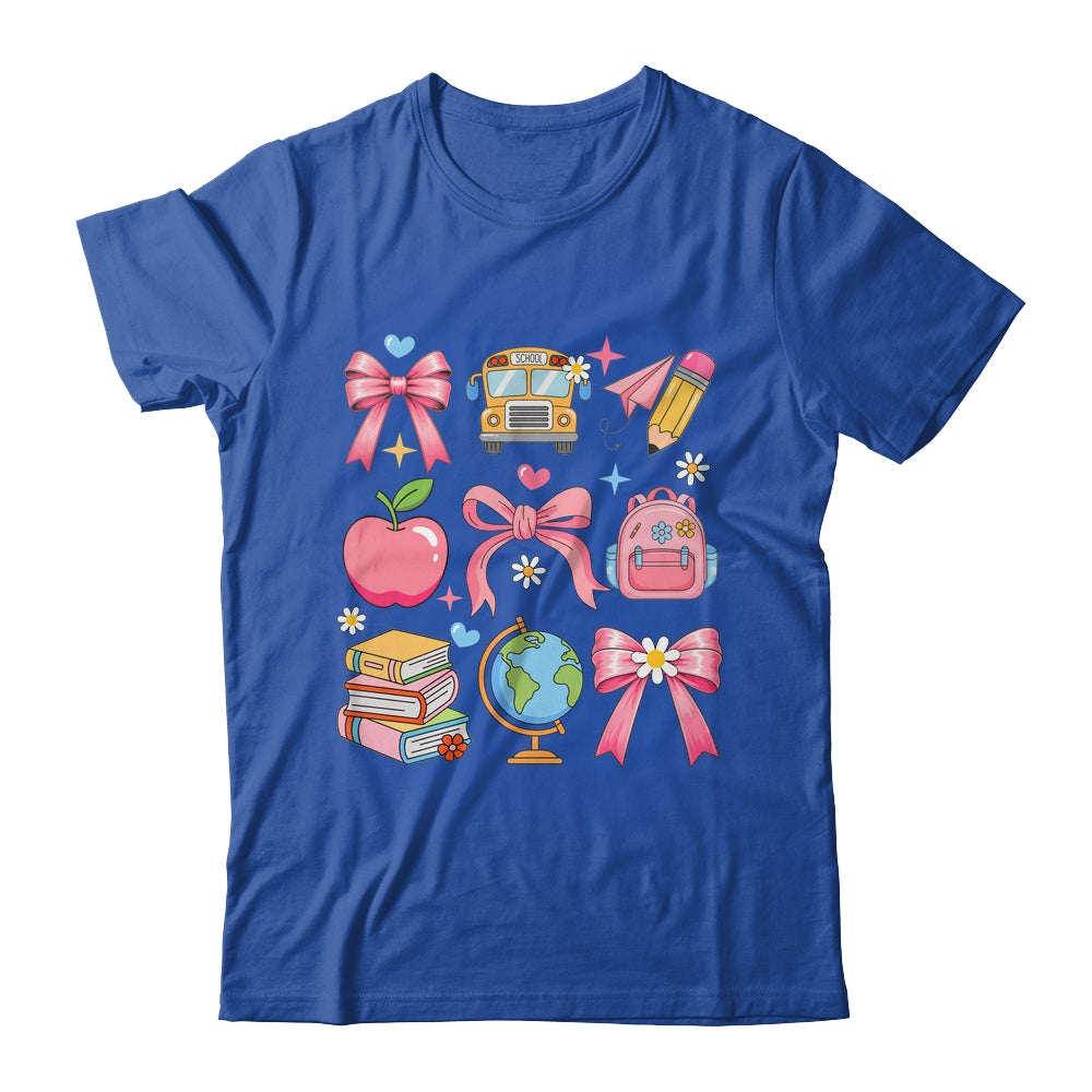 Back To School Coquette Teacher Women Girl Kindergarten PreK Shirt & Hoodie | teecentury