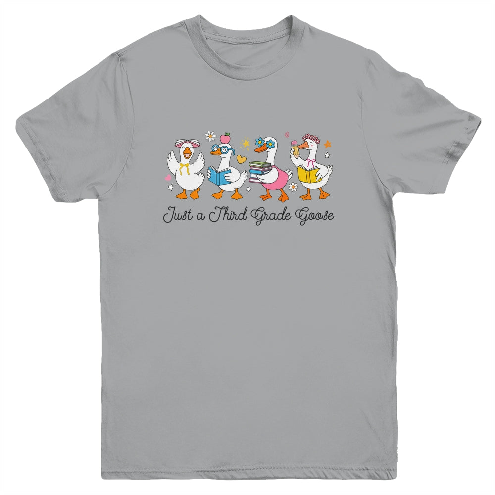 Back To School Goose Coquette Teacher First Day 3rd Grade Youth Shirt | teecentury