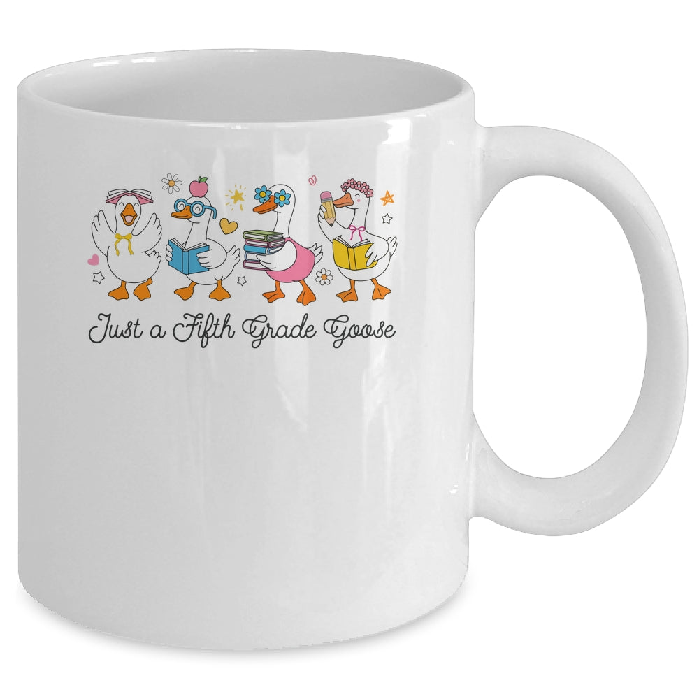 Back To School Goose Coquette Teacher First Day 5th Grade Mug | teecentury
