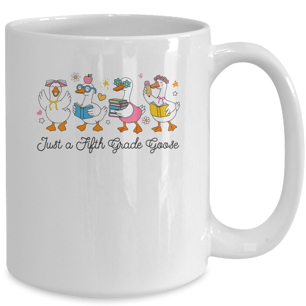 Back To School Goose Coquette Teacher First Day 5th Grade Mug | teecentury