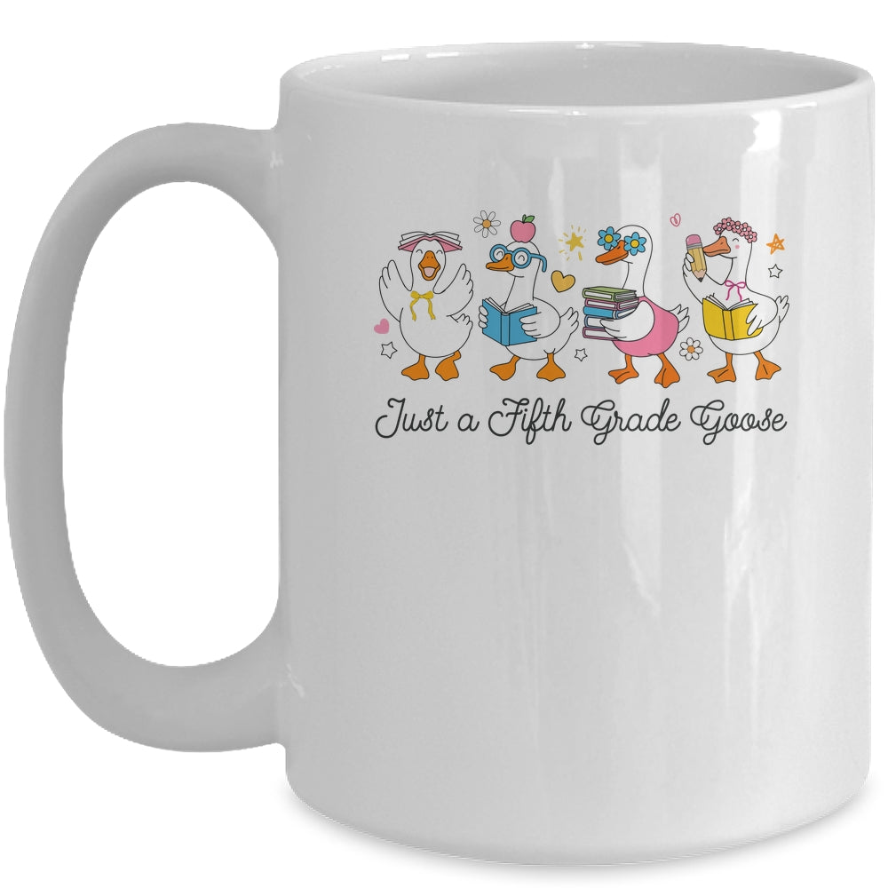 Back To School Goose Coquette Teacher First Day 5th Grade Mug | teecentury