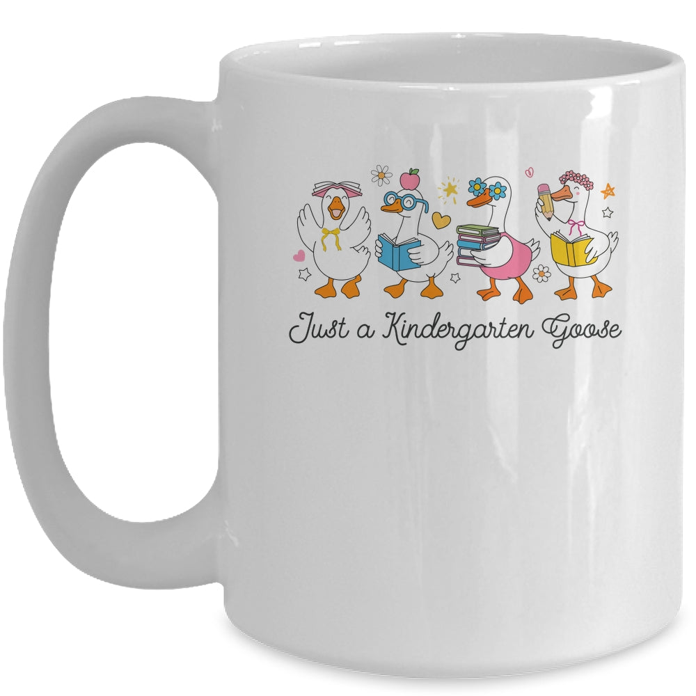 Back To School Goose Coquette Teacher First Day Kindergarten Mug | teecentury