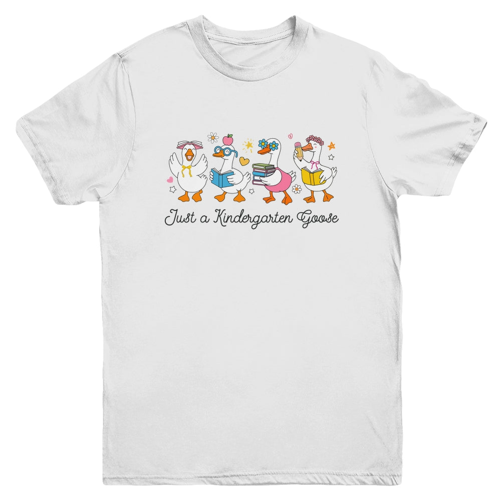 Back To School Goose Coquette Teacher First Day Kindergarten Youth Shirt | teecentury