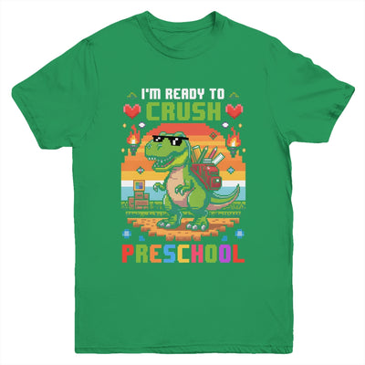 Back To School Preschool Boys I'm Ready To Crush Dinosaur Youth Shirt | teecentury