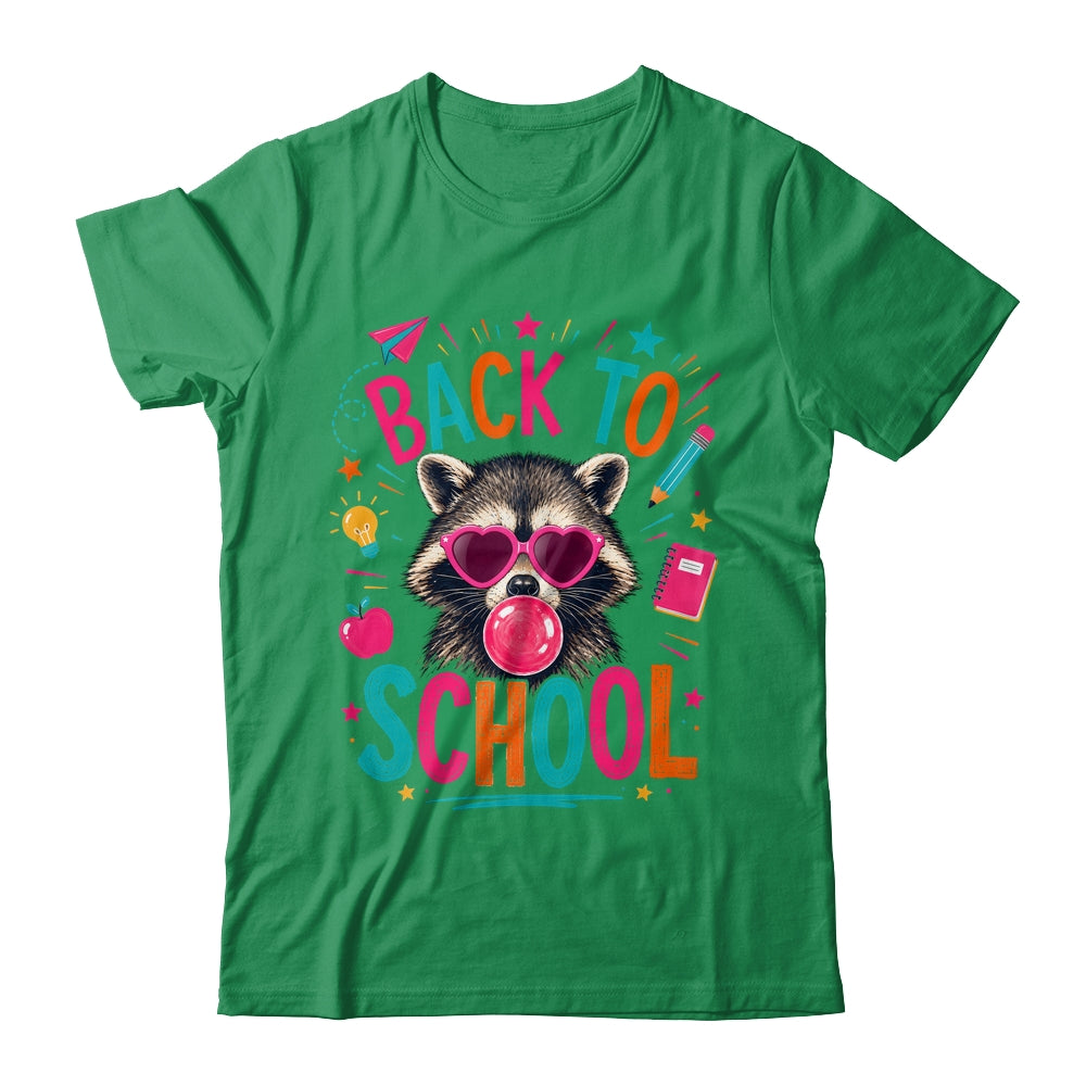 Back To School Raccoon Cute Teacher Bubble Gum Funny Shirt & Hoodie | teecentury