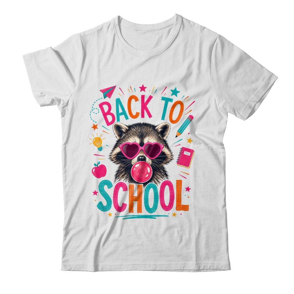 Back To School Raccoon Cute Teacher Bubble Gum Funny Shirt & Hoodie | teecentury