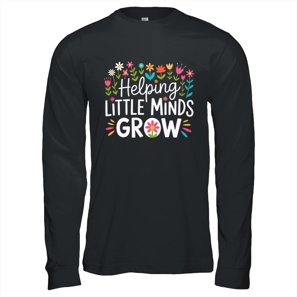 Back To School Teacher Women Helping Little Minds Grow Shirt & Hoodie | teecentury