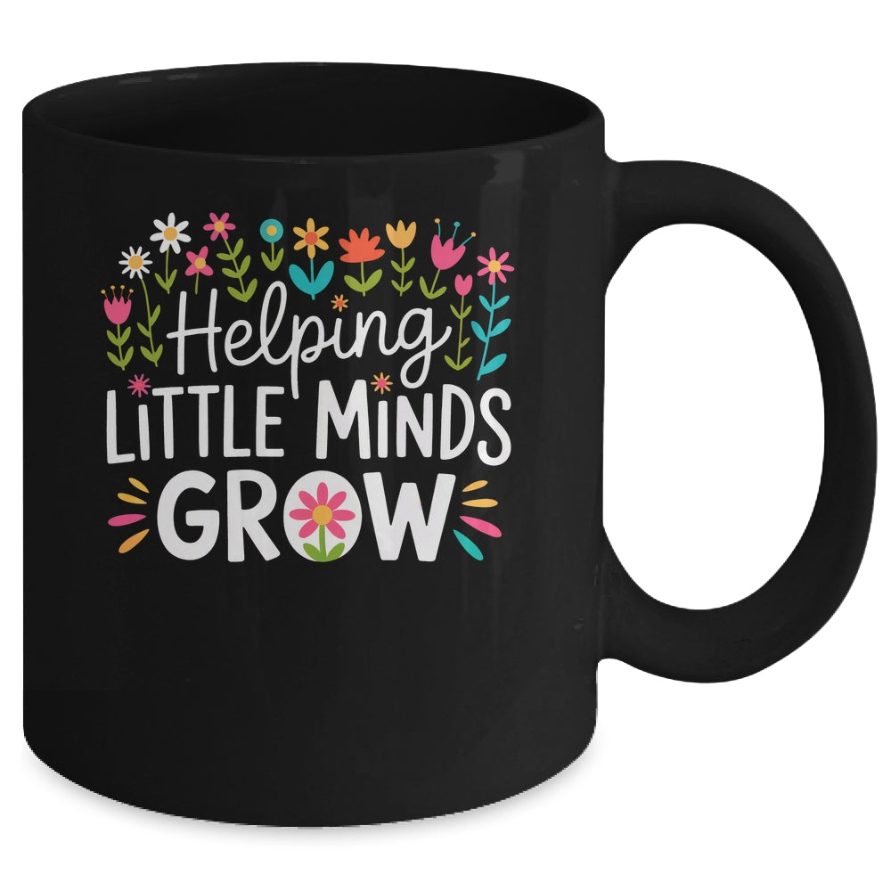 Back To School Teacher Women Helping Little Minds Grow Mug | teecentury