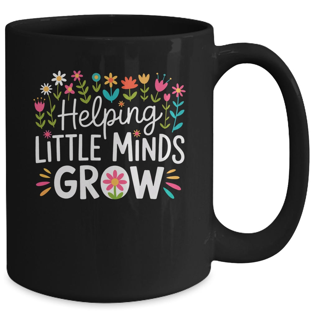 Back To School Teacher Women Helping Little Minds Grow Mug | teecentury