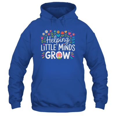 Back To School Teacher Women Helping Little Minds Grow Shirt & Hoodie | teecentury